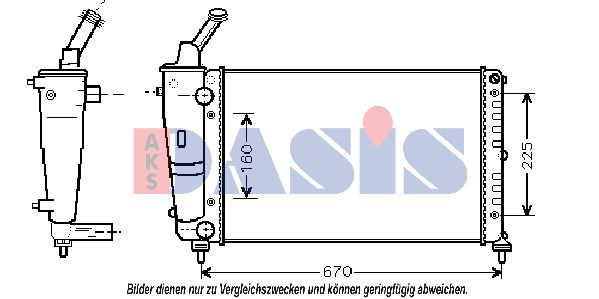 AKS DASIS Radiators, Motora dzesēšanas sistēma 300009N